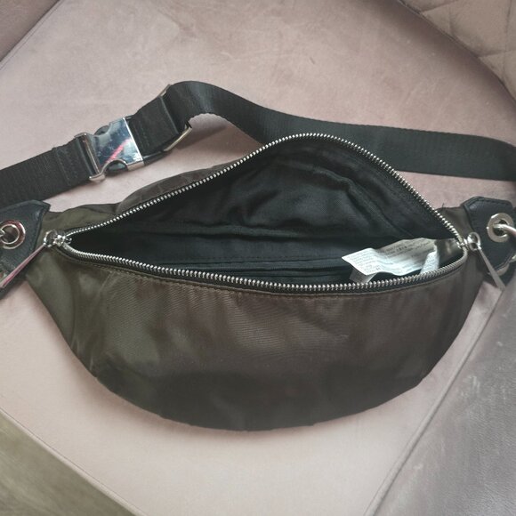 Zara Nylon Belt Bag Olive Green - Picture 1 of 7